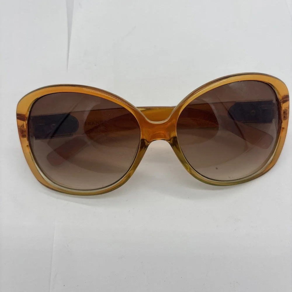 Women's Vintage Franco Sarto  Sunglasses Cats Eye Large Amber Colored